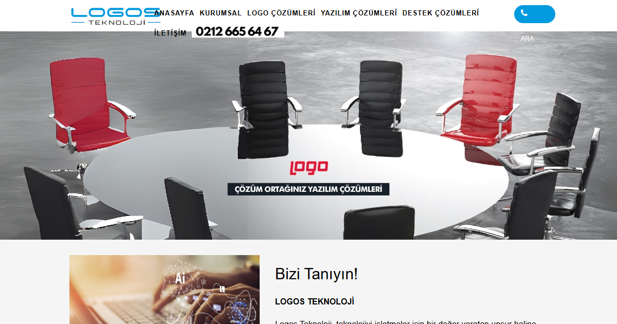 logosteknoloji.com.tr ana sayfası
